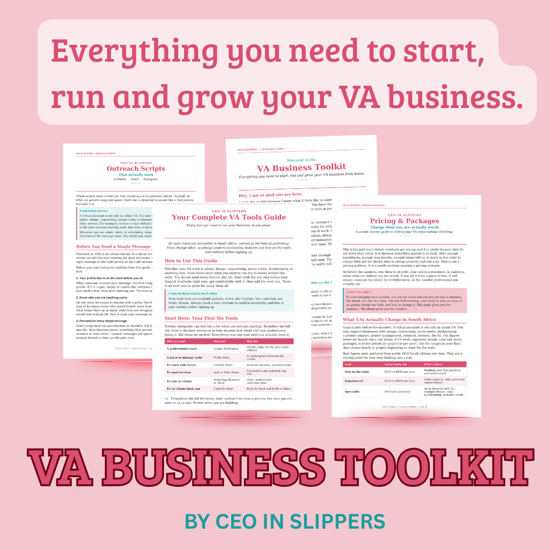 VA Business Toolkit | Templates, Scripts, Tools and Pricing